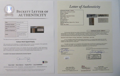 Outlaws! Signed Matted Display