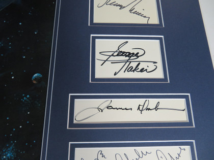 Star Trek: The Motion Picture Cast Signed Matted Display