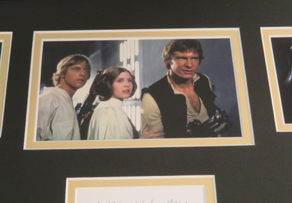 Star Wars: A New Hope Cast Signed Framed Display