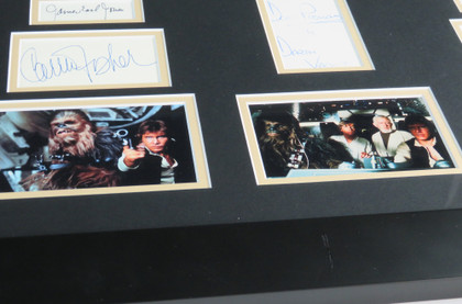 Star Wars: A New Hope Cast Signed Framed Display