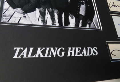 Talking Heads Signed Matted Display