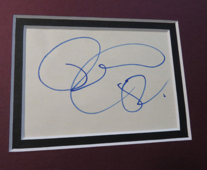 The Cars Signed Matted Display