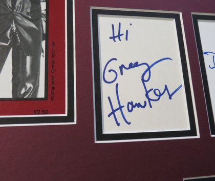 The Cars Signed Matted Display