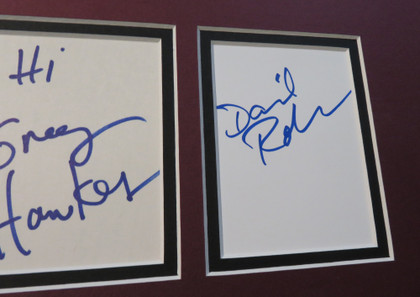 The Cars Signed Matted Display