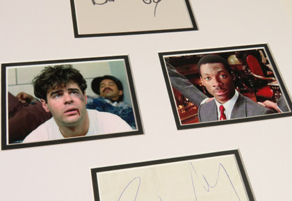 Trading Places Cast Signed Matted Display