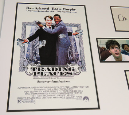 Trading Places Cast Signed Matted Display