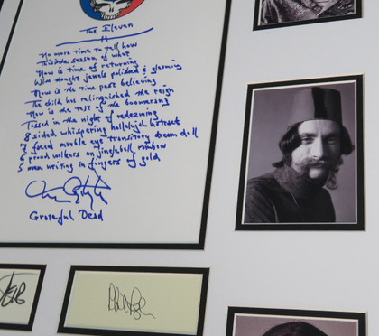 Grateful Dead Signed Handwritten Lyrics