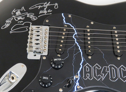 Angus Young Signed Guitar