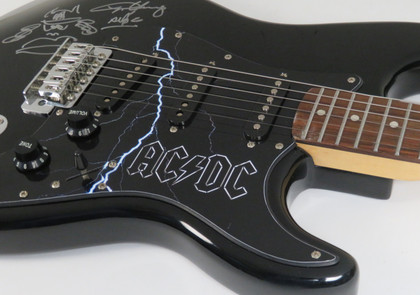 Angus Young Signed Guitar