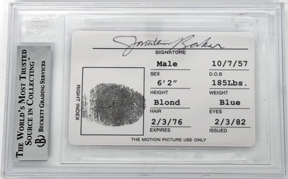 Slabbed Larry Wilcox Drivers License