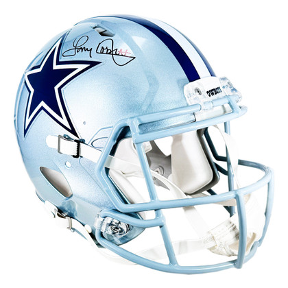 Tony Dorsett Signed Dallas Cowboys Authentic Speed Full-Size Football Helmet (Beckett)