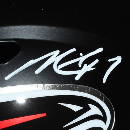 Michael Vick Signed Atlanta Falcons Speed Full-Size Replica Black Football Helmet (JSA)
