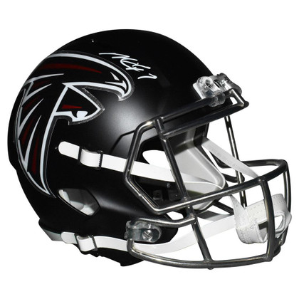 Michael Vick Signed Atlanta Falcons Speed Full-Size Replica Black Football Helmet (JSA)