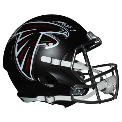 Michael Vick Signed Atlanta Falcons Speed Full-Size Replica Black Football Helmet (JSA)