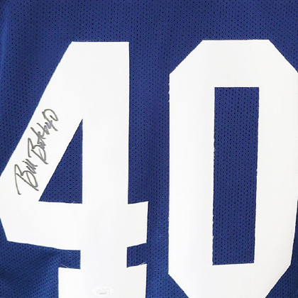 Bill Bates Signed Dallas Thanksgiving Football Jersey (JSA)