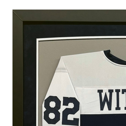Jason Witten Signed Dallas Custom Suede Matte Framed Football Jersey (Beckett)