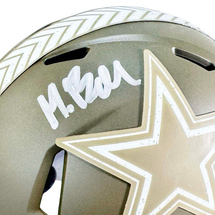 Markquese Bell Signed Dallas Cowboys Salute to Service Speed Mini Football Helmet (JSA)