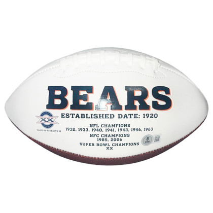 DJ Moore Signed Chicago Bears Official NFL Team Logo Football (Beckett)