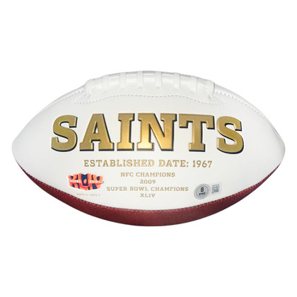 Alvin Kamara Signed New Orleans Saints Official NFL Team Logo Football (Beckett)