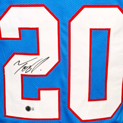 Tony Pollard Signed Tennessee Throwback Football Jersey (Beckett)