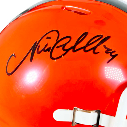 Nick Chubb Signed Cleveland Browns 2024 Speed Mini Football Helmet (Beckett)