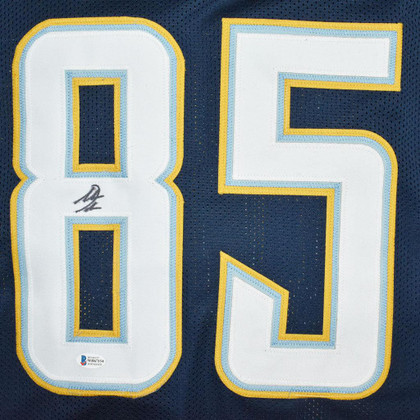 Antonio Gates Signed San Diego Navy Football Jersey (Beckett)