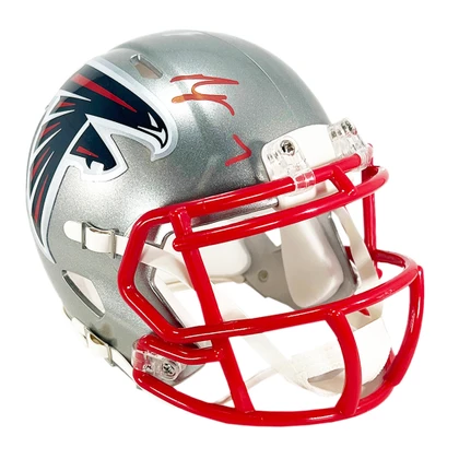 Bijan Robinson Signed Atlanta Falcons Flash Speed Mini Football Helmet (Beckett)