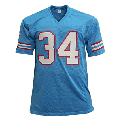 Earl Campbell Autographed Pro Style Football Jersey Powder Blue (JSA)
