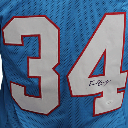 Earl Campbell Autographed Pro Style Football Jersey Powder Blue (JSA)