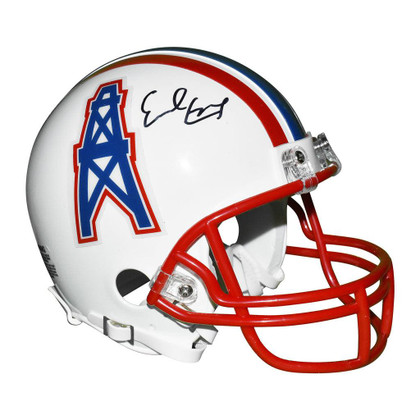 Earl Campbell Signed Houston Oilers Mini Replica Football Helmet (JSA)