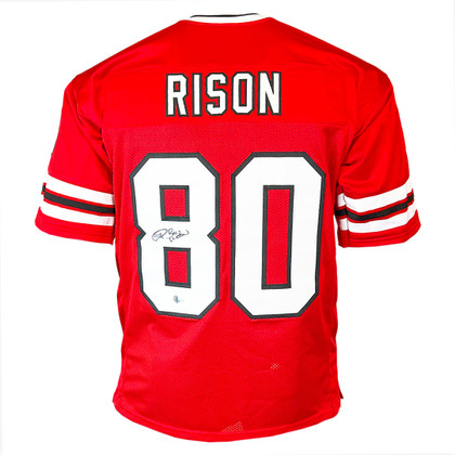 Andre Rison Signed Bad Moon Inscription Atlanta Black