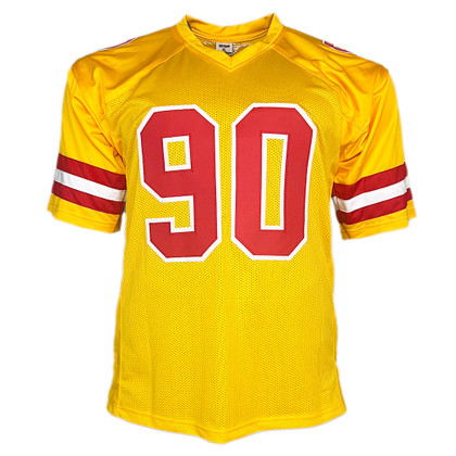 Neil Smith Signed Kansas City Yellow Football Jersey (JSA)