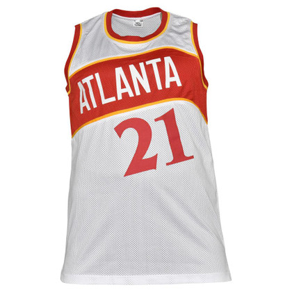 Dominique Wilkins Signed Atlanta Pro White Basketball Jersey (JSA)