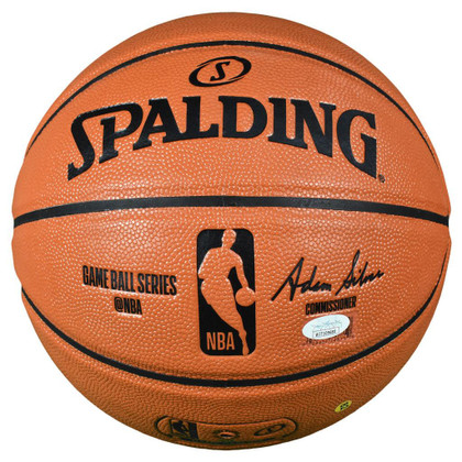 Mark Price Signed 10,989 Points Inscription Cleveland Cavaliers Spalding NBA Game Ball Series Basketball (JSA)
