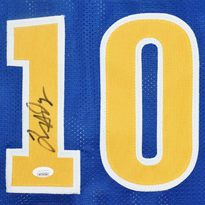 Tim Hardaway Signed Golden State Blue Basketball Jersey (JSA)