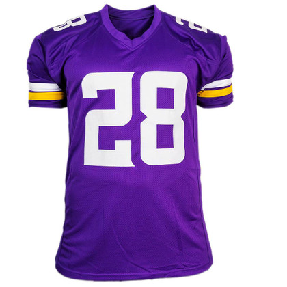 Adrian Peterson Signed Minnesota Purple Vapor Football Jersey (Beckett)