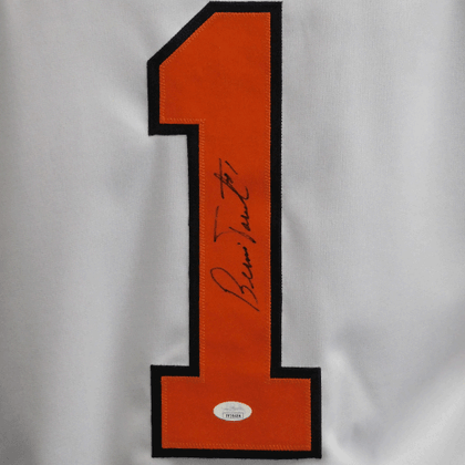 Bernie Parent Autographed White Hockey Jersey (JSA)
