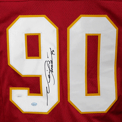 Neil Smith Signed Kansas City Pro Edition Red Football Jersey (JSA)