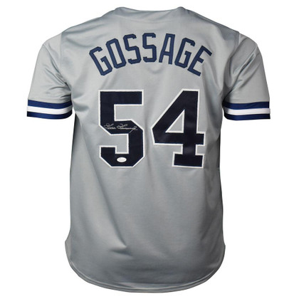 Goose Gossage Signed New York Grey Baseball Jersey (JSA)