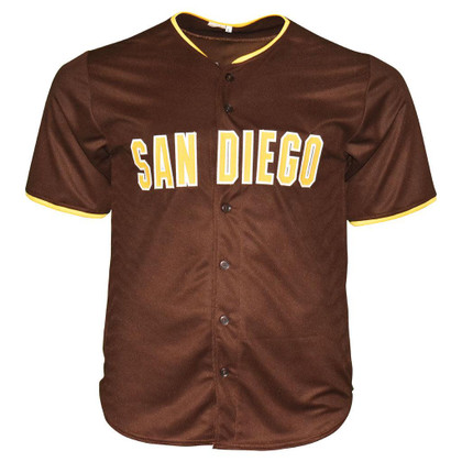 Fernando Tatis Jr Signed San Diego Brown Slam Diego Baseball Jersey (JSA)