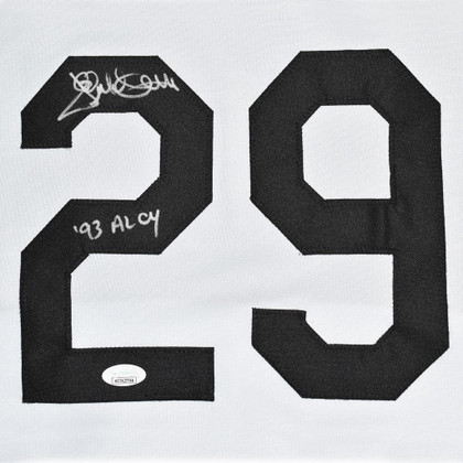 Jack McDowell Signed 93 AL CY Inscription Chicago White Throwback Baseball Jersey (JSA)