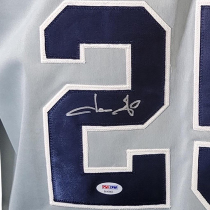 Jason Giambi Signed New York Grey Baseball Jersey (PSA)