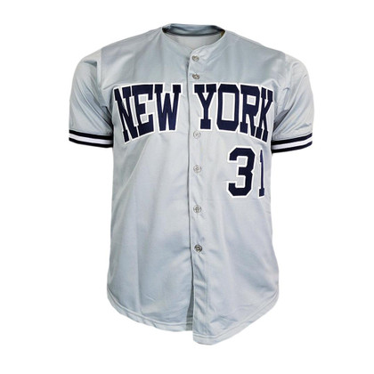 Tim Raines Signed New York Grey Baseball Jersey (JSA)