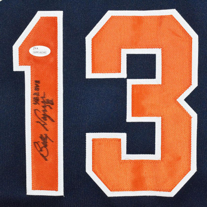 Billy Wagner Signed 422 Saves Inscription Houston Blue Baseball Jersey (JSA)