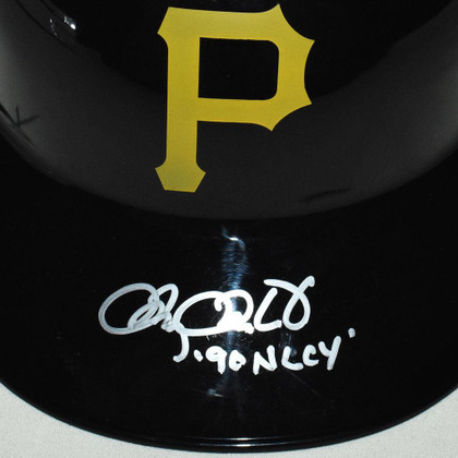 Doug Drabek Signed 90 NL CY Inscription Pittsburgh Pirates Souvenir MLB Baseball Batting Helmet (JSA)