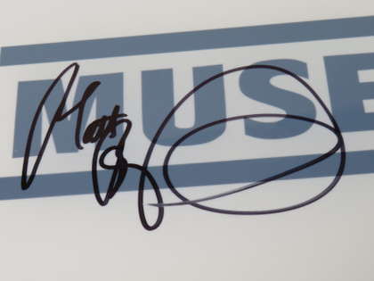 Muse Signed Drumhead
