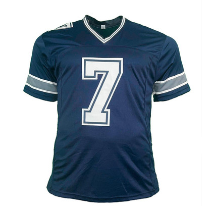 Trevon Diggs Signed Navy Pro Edition Football Jersey (JSA)