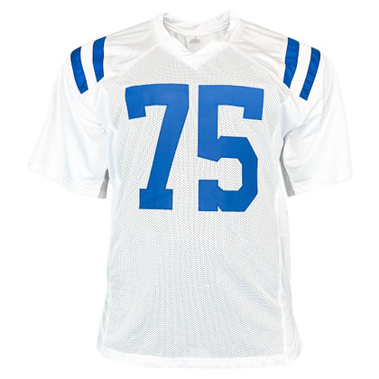 Will Fries Signed Indianapolis White Football Jersey (Beckett)