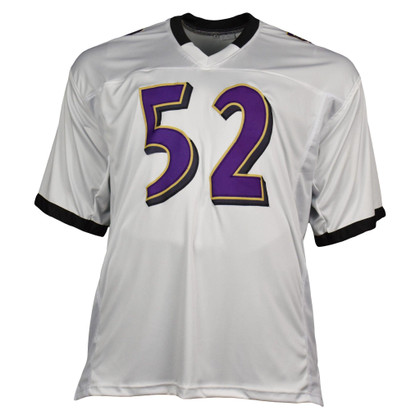 Ray Lewis Signed Pro-Edition White Football Jersey (Beckett)