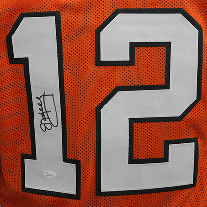 Jim Kelly Autographed college style Football Jersey Orange (Beckett)